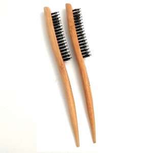 Hot salg Erting Tilbake hårbørster Wooden Slim Line Comb Hårbørste Extension Frisør Erting styling verktøy