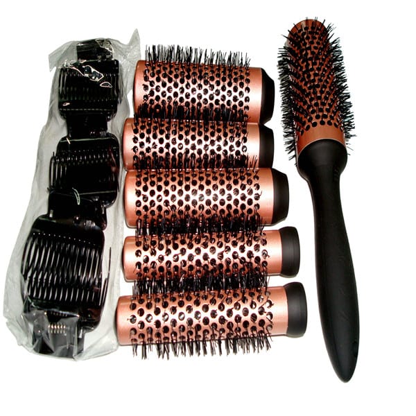 Matt Color Steel Coil Beard Comb And Brush Set -
 100% Original Factory Hair Rolling Brush – QiLin