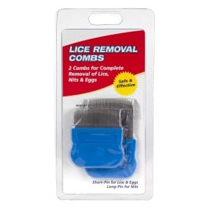 Short and Long Pin Lice Combs (2 Pack) | Effective for Head Lice, Eggs and Nit Removal