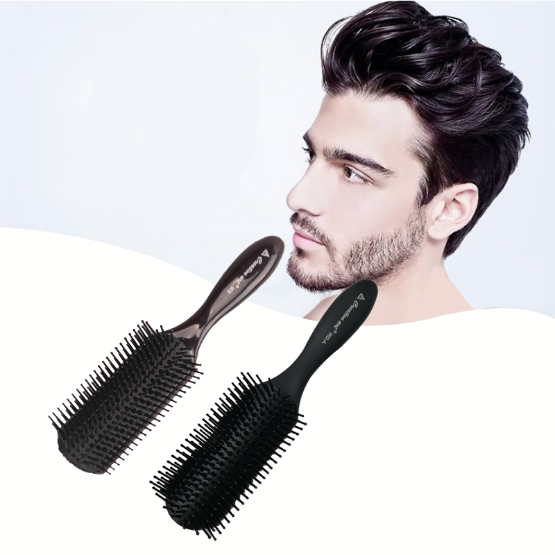 Tin Can Anti Lice Comb -
 Salon barber 9 row hair brush vent scalp masagge hair brush  – QiLin