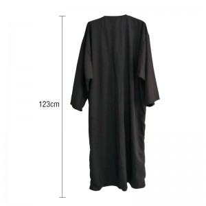 Hairdressing Gown in Black for Salon Barber for Cutting Colour Hair