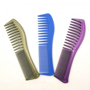 Custom LOGO Wide Tooth Plastic Hair Comb Wholesale
