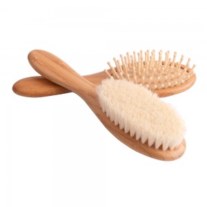 Reliable Supplier Baby Care Hair Comb Brush Soft Pp Tpr Comb Bristle Brush Set For Tidying Hair