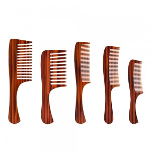 Moustache & Hair Styling Comb for Men’s Grooming – Handcrafted & Hand Cut with Cellulose Acetate – Smooth, Rounded Tapered Teeth