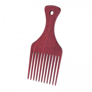 hot sale new product beech wooden comb fork comb hair comb