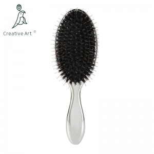 Electroplating Air Cushion Hair Brush With Boar Bristle – AB201