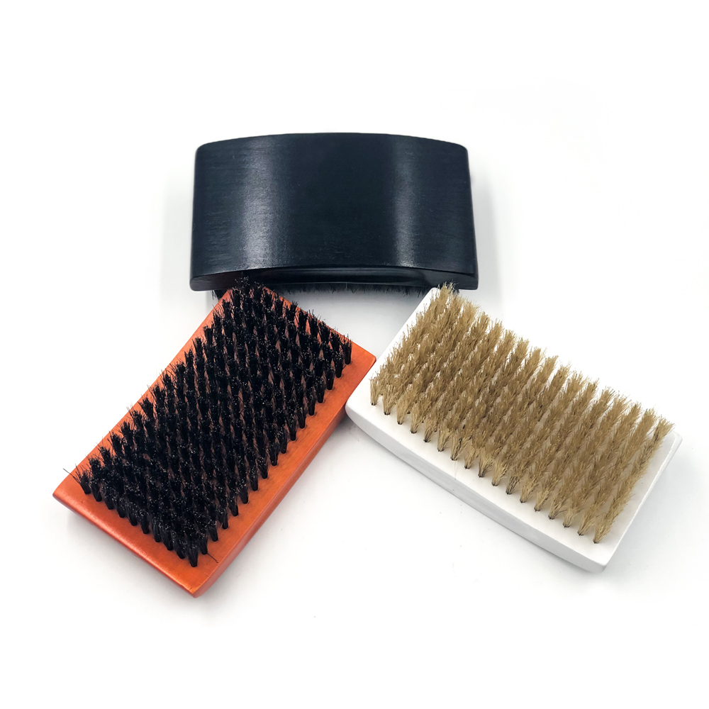 Corrugated Sheet Professional Hair Brush -
 Custom Wholesale Men’s Beard Care Brush Boar Bristle Beard Hair Brush  – QiLin