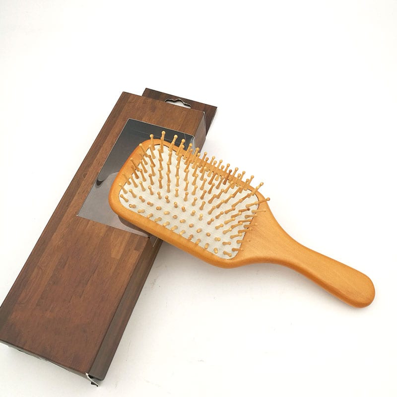 Gl Steel Plate Plastic Comb -
 2019 New products Professional custom Natural wooden hair brush – QiLin