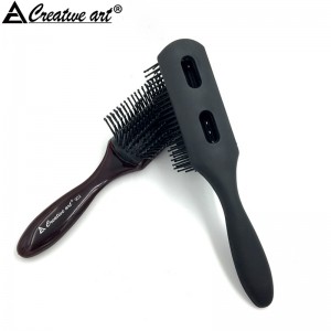 Salon barber 9 row hair brush vent scalp masagge hair brush