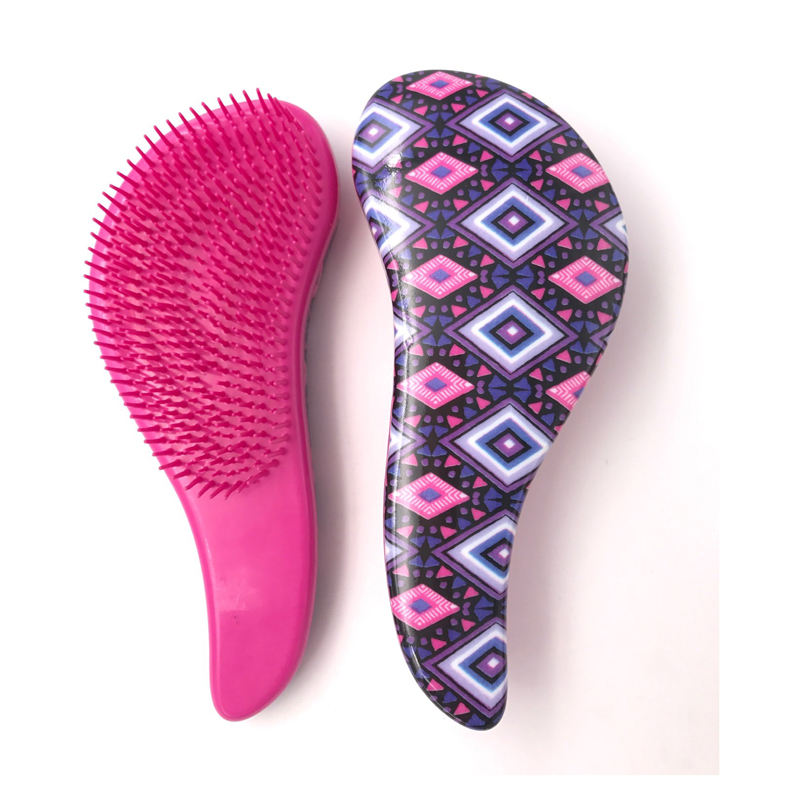 ABS Detangling Hairbrush Hair Comb-Print Flower – DB103 Featured Image