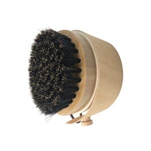 Round Wooden Boar Bristle Beard Brush – WB515
