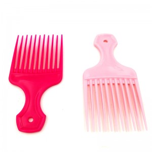 High quality magic rose color plastic afro Hair comb for black women