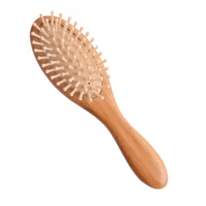 Top Selling Premium Bamboo Baby Hair Brush And Baby Hair Brush Soft Goat Board Bristle Brush Set