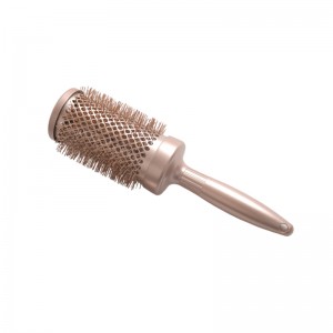 High temperature resistance hair brush women’s hair beauty care gold aluminum material rolling hair brush
