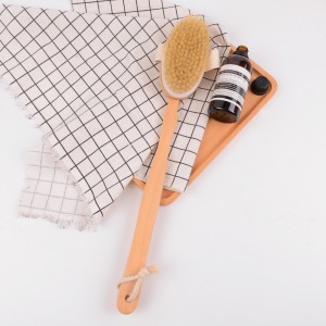 New Design Detachable Dry Brushing Body Skin Care Bath Brush Wooden Body Brush