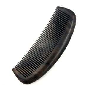 Crystals Point Hair Brushes ilə Moon Design Wood Hair Comb