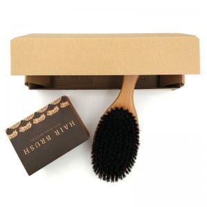 Hot vendas eco friendly rótulo de bambu escova de cabelo detangling pá privada