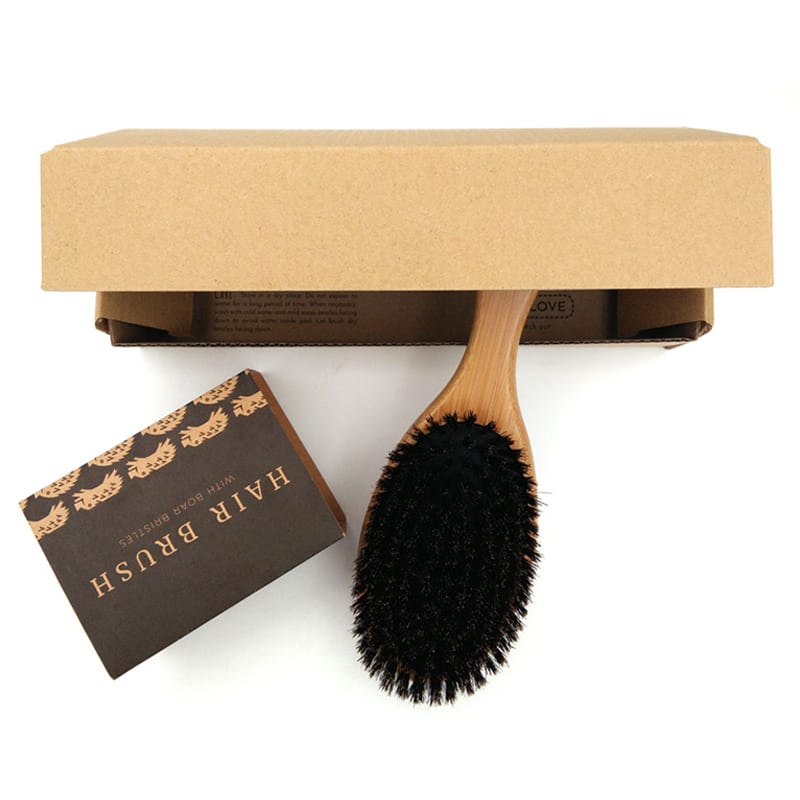 Hot sales eco friendly private label bamboo detangling paddle hairbrush Featured Image