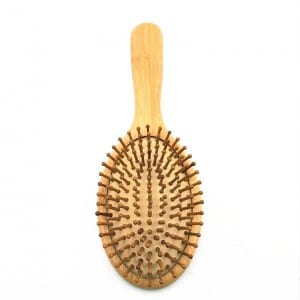 Hot sales eco friendly private label bamboo detangling paddle hairbrush