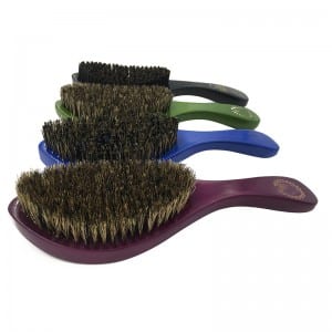 Wood Curved Wave Beard Brush 100% boar bristle Hair Brush Wholesale