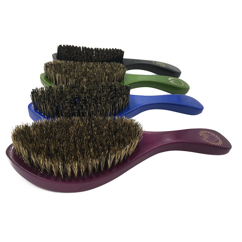 Gi Roofing Steel Mustache Comb -
 Wood Curved Wave Beard Brush 100% boar bristle Hair Brush Wholesale – QiLin