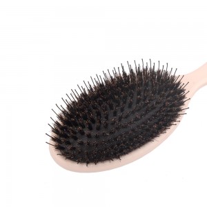2020 Good Quality Wood Curved Wave Brush 100% Boar Bristle Hair Brush