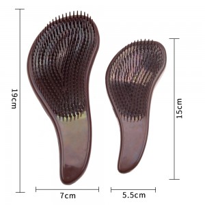Plastic Detangling Hair Brush – Brown – AB223