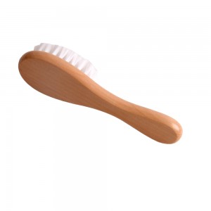Wooden Handle Nylon Bristle Baby Hair Brush – OB 611