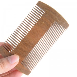 Handmade sandalwood Anti-Static Pocket Comb Beard and Mustache Comb