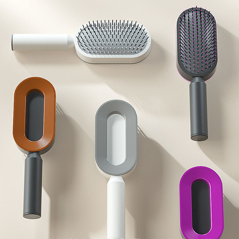Self Cleaning Hair Brush ABS – OB601 Featured Image