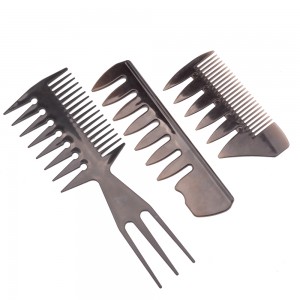 Eco-friendly and safety horn comb sharped-point teeth comb horn hair comb sets