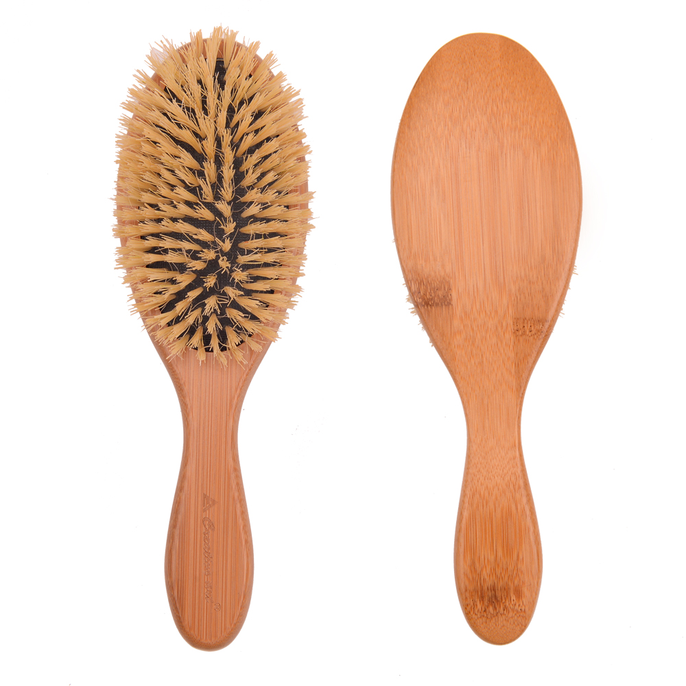 Matt Ppgi Barber Combs -
 Sisal Bristle Wooden Paddle Hair Brush – AB228 – QiLin