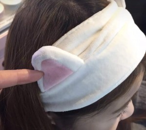 Cute Cat Ears Headbands, Elastic Lovely Hair Band, Spa Shower Face Washing Hairband Facial Headband Make Up Wrap Head Band