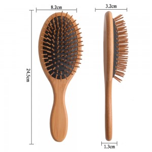 Oval Paddle Detangling Wood Pins Hair Brushes – AB265