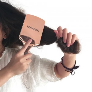 Professional Plastic Bling Cushion Paddle Hair Brush with Nylon Bristle
