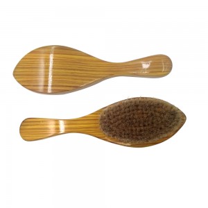 Top Selling Mirror Look Natural Wooden Beard Brush Hard Wave Beard Brush
