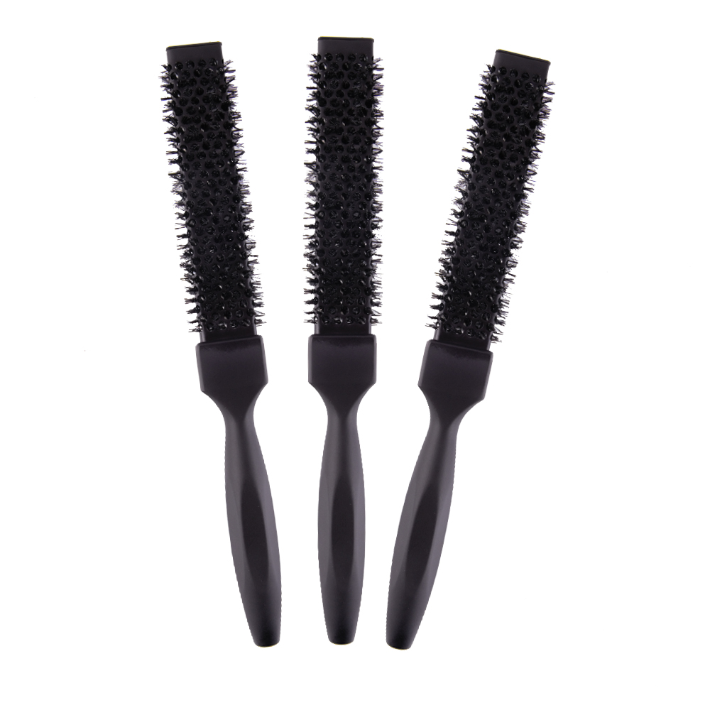 Color Coated Steel Plate Ceramic Hair Brush -
 Heat-resistant Salon Hair Brush – OB606 – QiLin