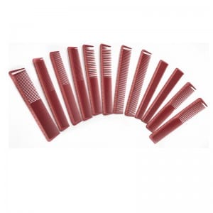 red carbon comb salon baber comb kits