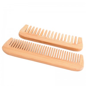 Custom logo natural pocket private label wooden beard comb good for blood circulation pear wood comb