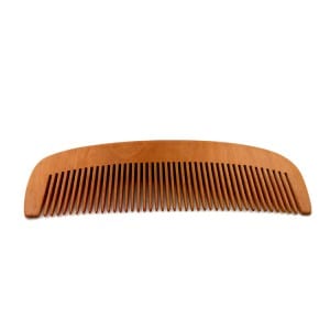 Eco friendly compact wide tooth detangling comb FSC wooden hair comb