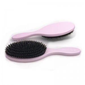 Boar Bristle Hair Brush – Pink – AB257