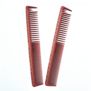 carbon comb double head with scalp range