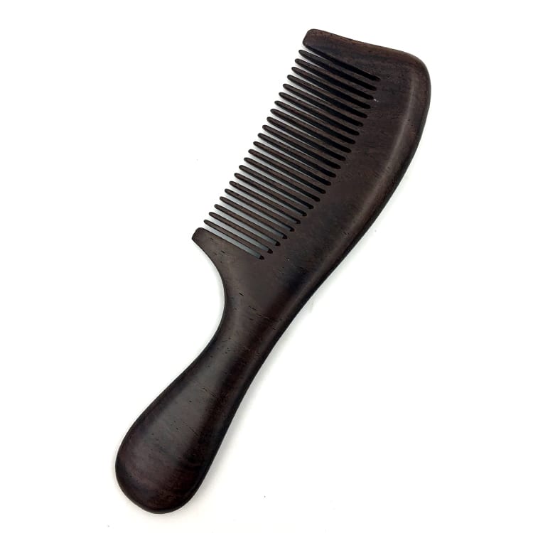 Galvanized Coil Wooden Hair Comb -
 Anti-Static Straight Handle Dense Tooth Wood Hair Comb – QiLin