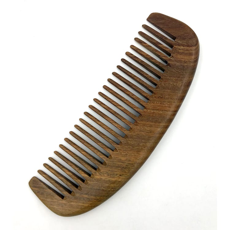 OEM China Pocket Wooden Comb Natural Sandalwood Super Narrow Tooth Wood Combs No Static Lice Pet Beard Comb Hair Styling Tool Featured Image