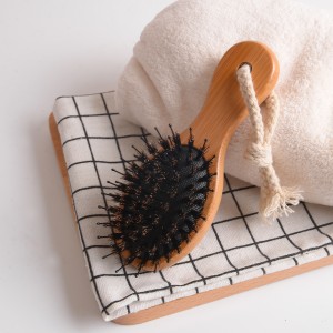Cushion Anti-static Bamboo Handle Mini Hair Brush Pocket Travel Small Hair Brush For Kids Women Elderly