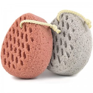 Wholesale Custom Logo Soft Body Loofah Sponge Honeycomb Baby Exfoliating Shower Bath Sponge For Gentle Cleansing