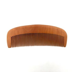 Eco friendly compact wide tooth detangling comb FSC wooden hair comb