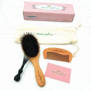 Wooden Air Cushion Hair Brush And Comb Set – AB234