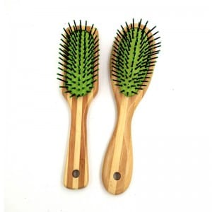 OEM/ODM Factory Soft Large Area Baby Round Head Lotus Wood Bamboo Pins Detangling Paddle Wooden Hair Brush