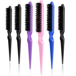 Hot sale blue/red teasing brush plastic hair brush